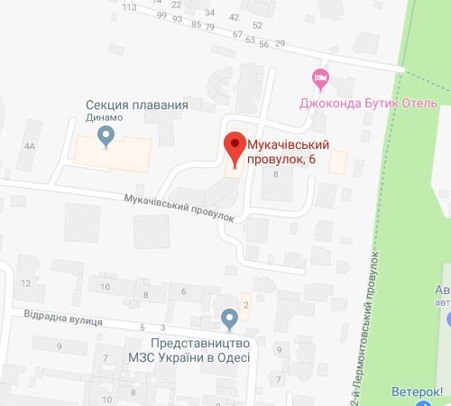 карта - Одесский филиал УУБ
